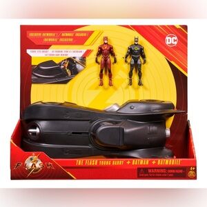 NEW DC Comics: The Flash Batmobile 3-Pack with 2 Figures and Batmobile